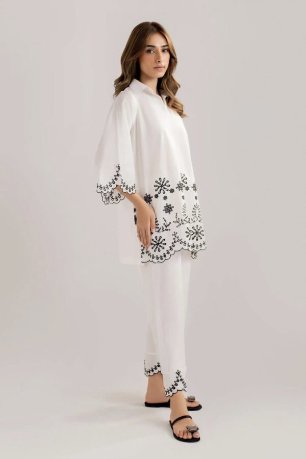 2PC DHANAK EMBROIDERED SHIRT WITH DHANAK TROUSER - Image 2